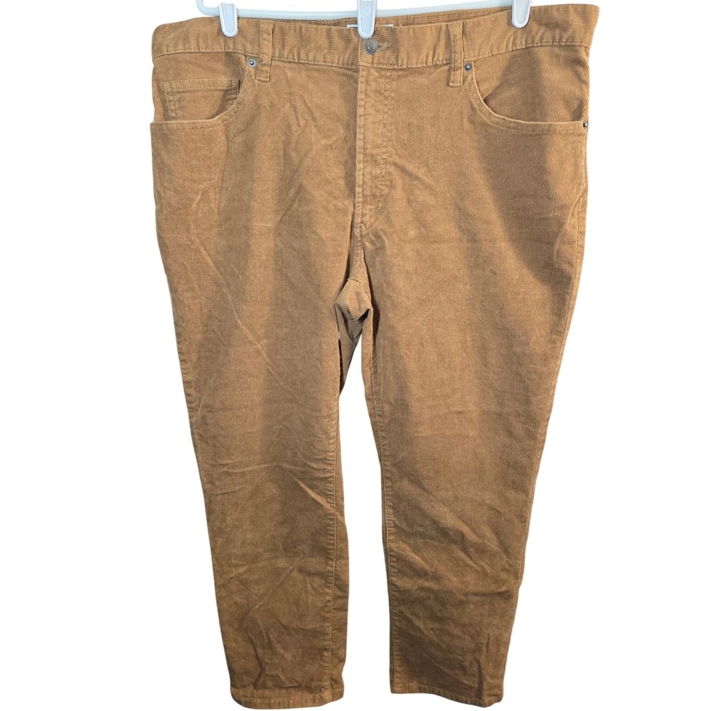 Club Room Corduroy Pants Jeans 38x30 38W 30L Brown Straight Leg Stretch 5 Pocket